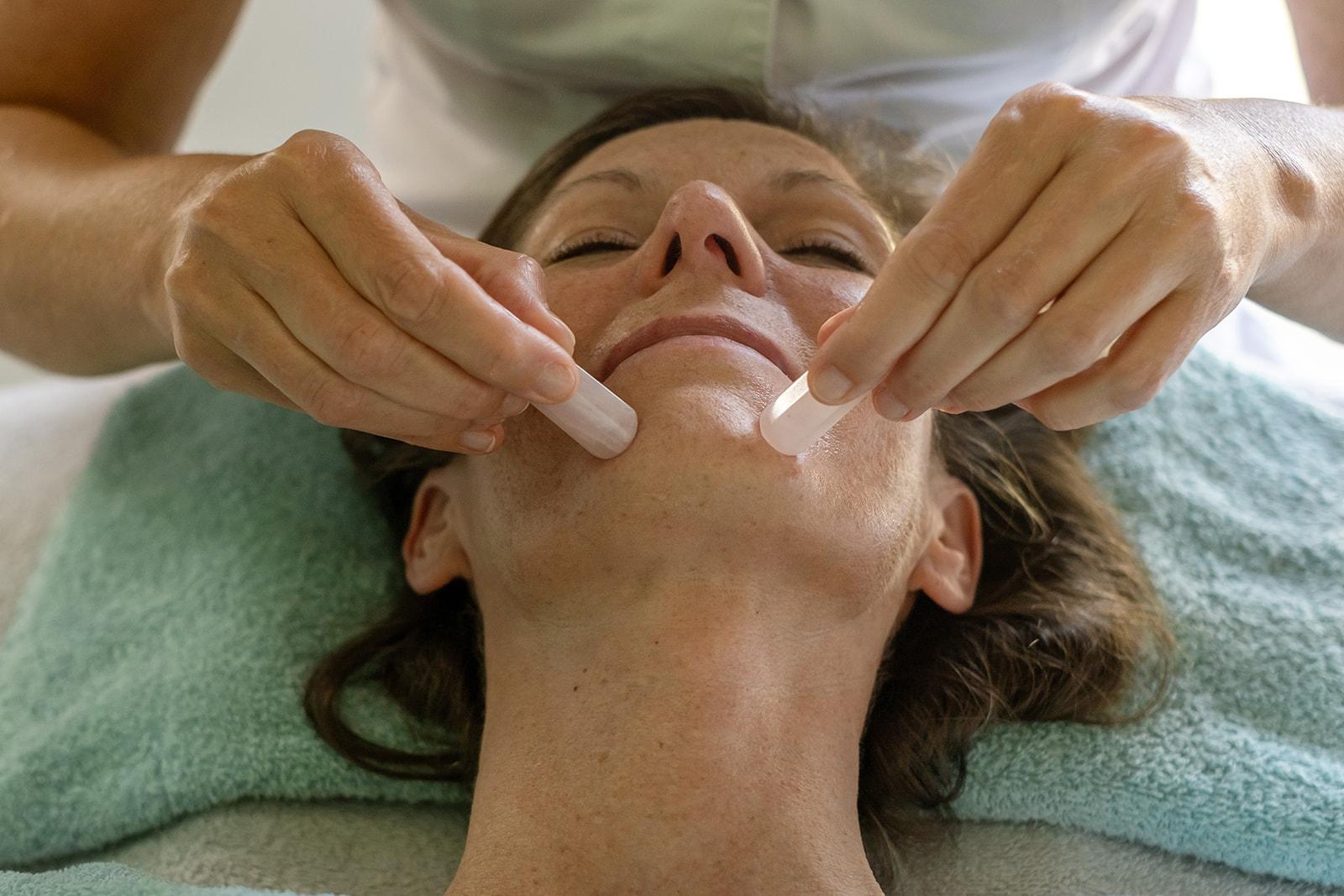Gemstone massage